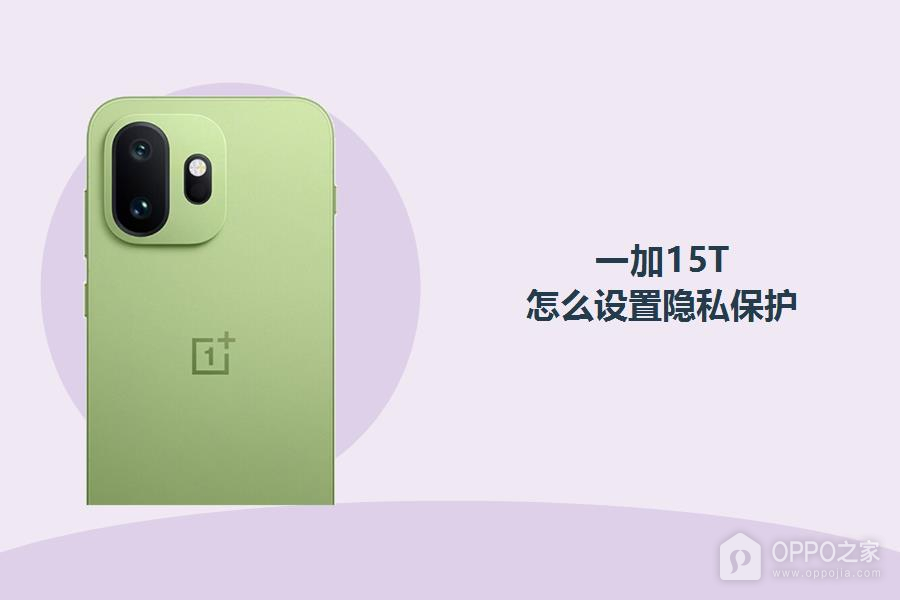 一加15T怎么设置隐私保护？