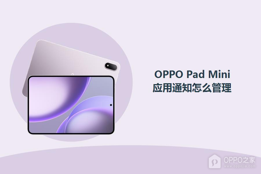 OPPO Pad Mini应用通知怎么管理？