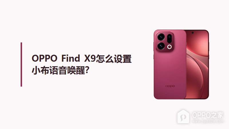 OPPO Find X9怎么设置小布语音唤醒？