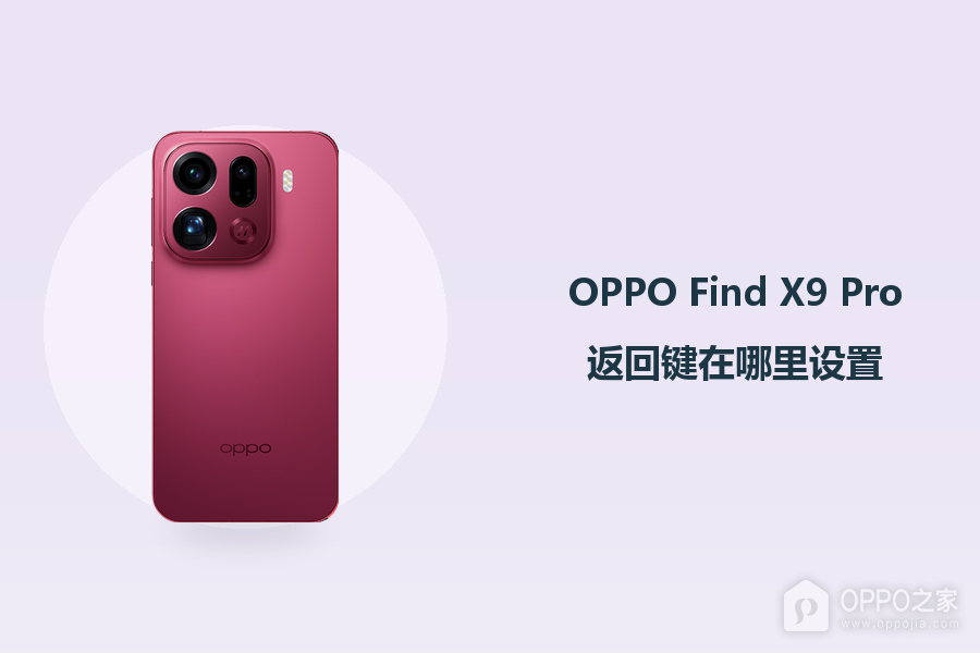 OPPO Find X9 Pro返回键在哪里设置？