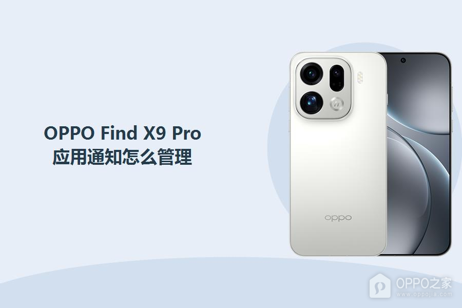 OPPO Find X9 Pro应用通知怎么管理?