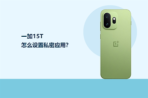 一加15T怎么设置私密应用？