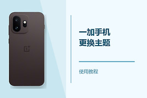 一加手机怎么更换主题？