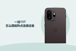 一加15T怎么限制热点连接设备？